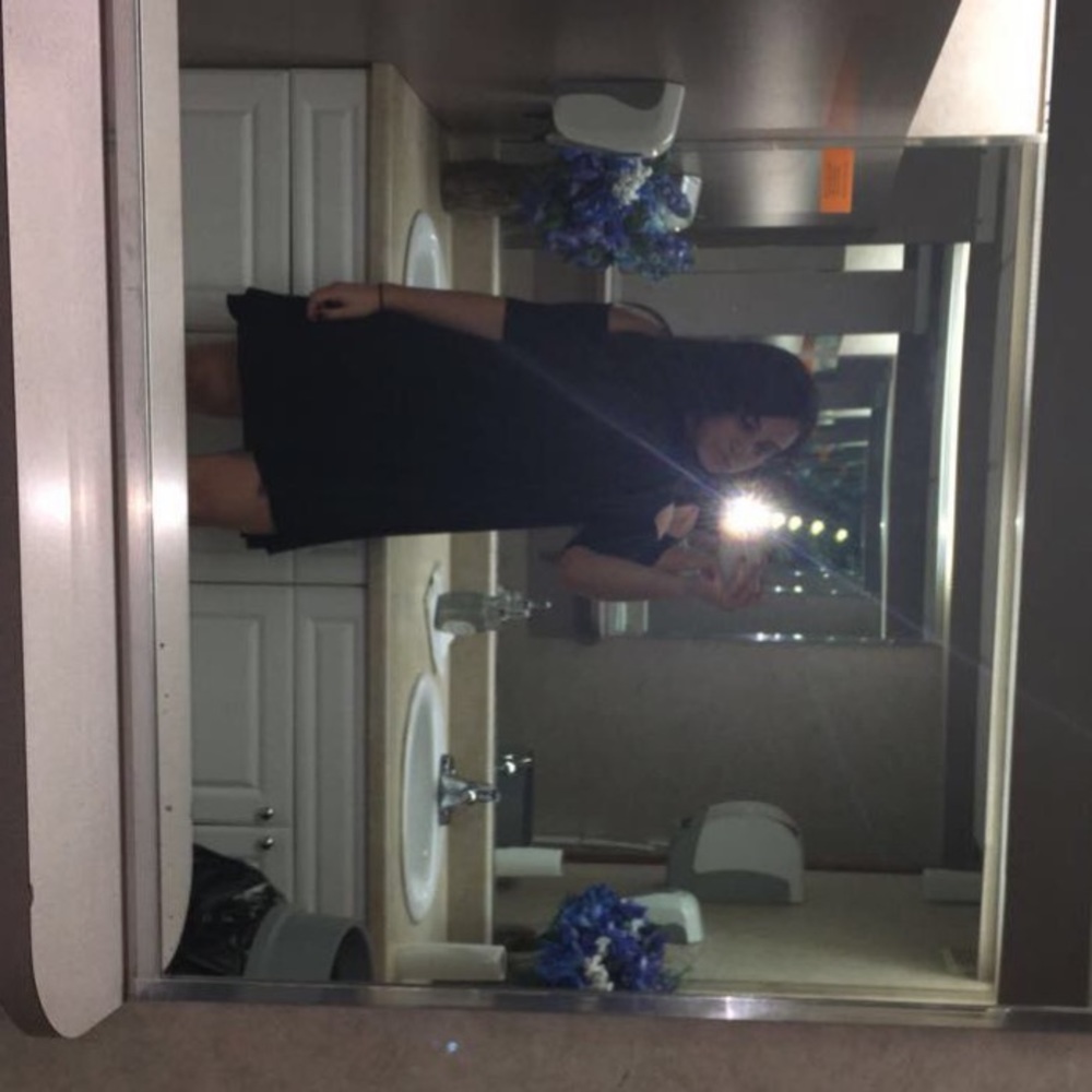 Black loose dress